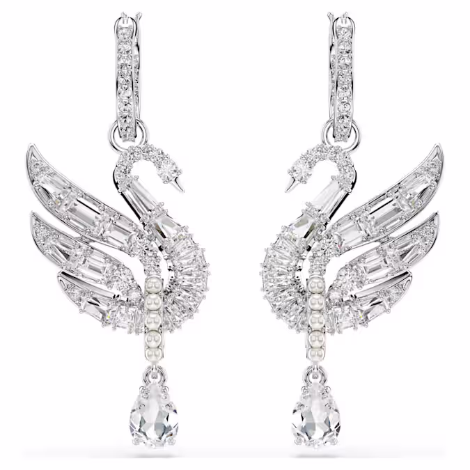 Swan earrings